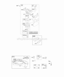 Carburetor Fuel Supply Diagram and Parts List for 12Q677-0115-F1  Briggs and Stratton Engine